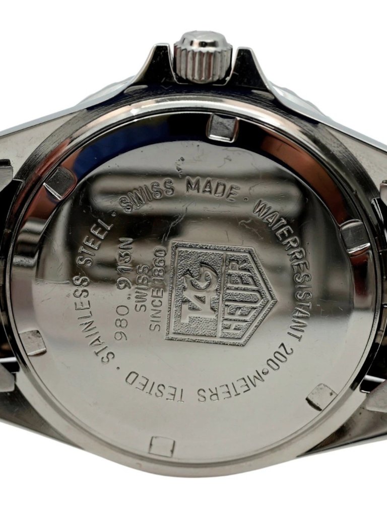 Tag Heuer 37mm Men's 1000 Series Red Dial Dive Jubilee Band Jdm Watch 980.913 N — image 3 of 8
